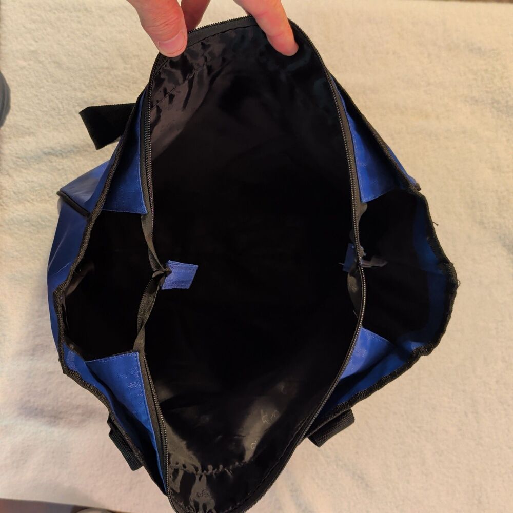 Disney Parks Mickey Mouse Tote Bag Blue Large Travel Carry Bag Walt Disney World - Picture 4 of 4